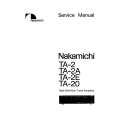 Cover page of NAKAMICHI TA-2 Service Manual
