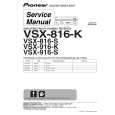 Cover page of PIONEER VSX816K Service Manual