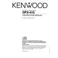 Cover page of KENWOOD DPX410 Owner's Manual