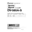 Cover page of PIONEER DV-585A-S Service Manual
