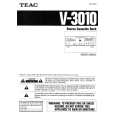 Cover page of TEAC V3010 Owner's Manual