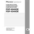Cover page of PIONEER PDP-504HDE Owner's Manual