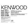 Cover page of KENWOOD KDC-X617 Owner's Manual