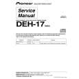 Cover page of PIONEER DEH-17 Service Manual
