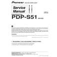 Cover page of PIONEER PDP-S51/XZC/E5 Service Manual