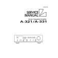 Cover page of LUXMAN A-321 Service Manual