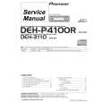 Cover page of PIONEER DEH3110 Service Manual