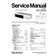 Cover page of TECHNICS SUZ650 Service Manual