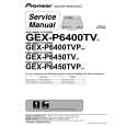 Cover page of PIONEER GEX-P6400TVP/XU/EW Service Manual