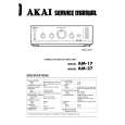 Cover page of AKAI AM-17 Service Manual