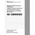 Cover page of PIONEER SE-DIR800C Owner's Manual