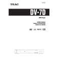 Cover page of TEAC DV7D Owner's Manual