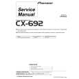 Cover page of PIONEER CX-692 Service Manual