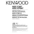 Cover page of KENWOOD KDC-CPS87 Owner's Manual