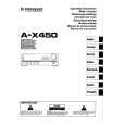 Cover page of PIONEER A-X450 Owner's Manual