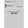 Cover page of PIONEER AVIC-D3/XU/EW5 Owner's Manual