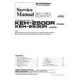 Cover page of PIONEER KEH-2500R X1M/EW Service Manual