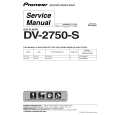 Cover page of PIONEER DV-2750-S Service Manual