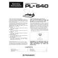 Cover page of PIONEER PL-640 Owner's Manual