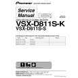 Cover page of PIONEER VSX-D811S-K/MVXJI Service Manual