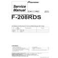 Cover page of PIONEER F208RDS Service Manual