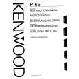 Cover page of KENWOOD P66 Owner's Manual