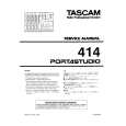 Cover page of TEAC PORTASTUDIO 414 Service Manual