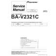 Cover page of PIONEER BAV2321C Service Manual