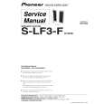 Cover page of PIONEER S-LF3-F/XTW/E Service Manual