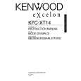 Cover page of KENWOOD KFC-XT14 Owner's Manual