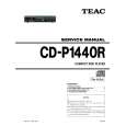 Cover page of TEAC CD-P1440R Service Manual