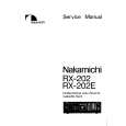 Cover page of NAKAMICHI RX202/E Service Manual
