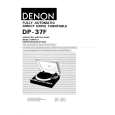 Cover page of DENON DP-37F Owner's Manual