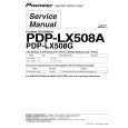 Cover page of PIONEER PDP-LX508A/YP Service Manual