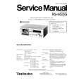 Cover page of TECHNICS RSM33G Service Manual