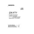 Cover page of ONKYO DX-F71 Owner's Manual