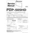 Cover page of PIONEER PDP-505HD/KUC/1 Service Manual