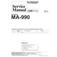 Cover page of PIONEER MA990 Service Manual