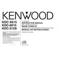 Cover page of KENWOOD KDC-X615 Owner's Manual
