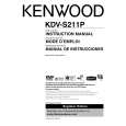 Cover page of KENWOOD KDV-S211P Owner's Manual