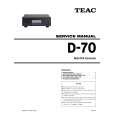 Cover page of TEAC D-70 Service Manual