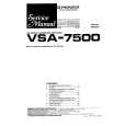 Cover page of PIONEER VSA-7500 Service Manual