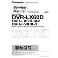Cover page of PIONEER DVR-550HX-S/WVXK5 Service Manual