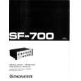 Cover page of PIONEER SF700 Owner's Manual