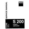 Cover page of NAD S200 Service Manual