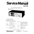 Cover page of TECHNICS RS616 Service Manual