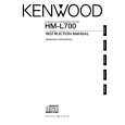 Cover page of KENWOOD HM-L700 Owner's Manual