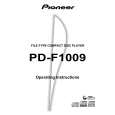 Cover page of PIONEER PD-F1009/KU/CA Owner's Manual