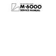 Cover page of LUXMAN M6000 Service Manual
