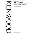 Cover page of KENWOOD KET-1000 Owner's Manual